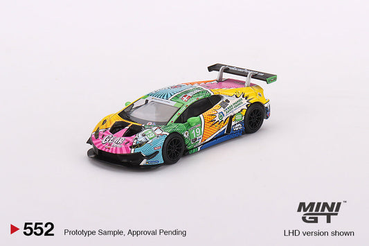 Mini GT - Lamborghini Huracán GT3 EVO #19 GEAR Racing 2020 IMSA Daytona 24 Hrs - 1/64 Scale MGT00552-L