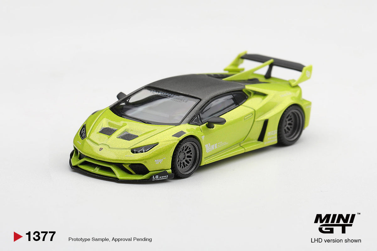 [PRE-ORDER] Mini GT - Lamborghini Huracan LB★WORKS Lime Metallic 2023 - 1/64 Scale MGT01377-L