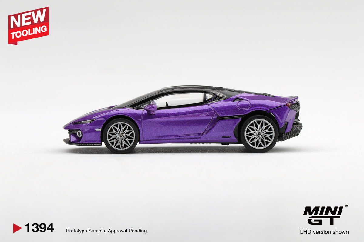 [PRÉCOMMANDE] Mini GT - Lamborghini Temerario Viola Pasifae 2026 - Échelle 1/64 MGT01394-L