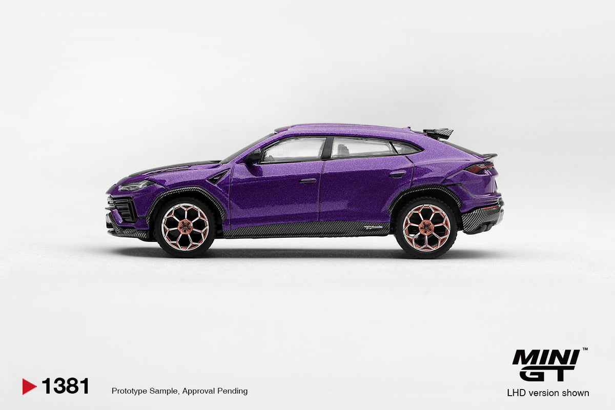 [PRÉCOMMANDE] Mini GT - Lamborghini Urus Performance Viola Parsifae 2023 - Échelle 1/64 MGT01381-L