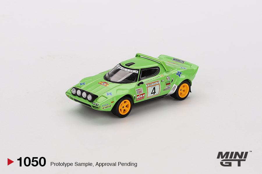 Mini GT - Lancia Stratos HF #4 1979 Spanish Rally Champion - Scale 1/64 MGT01050-BL Blister Packaging