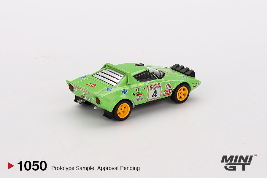 Mini GT - Lancia Stratos HF #4 1979 Spanish Rally Champion - Scale 1/64 MGT01050-BL Blister Packaging