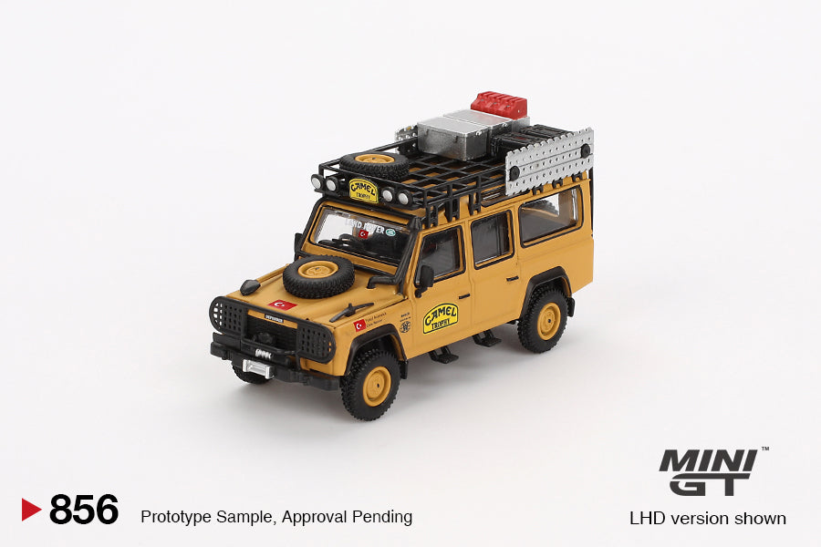 [Turkey Exclusive] Mini GT - Land Rover Defender 110 1989 Camel Trophy Amazon Team Turkey Blister Packaging - Scala 1/64 MGT00856-BL