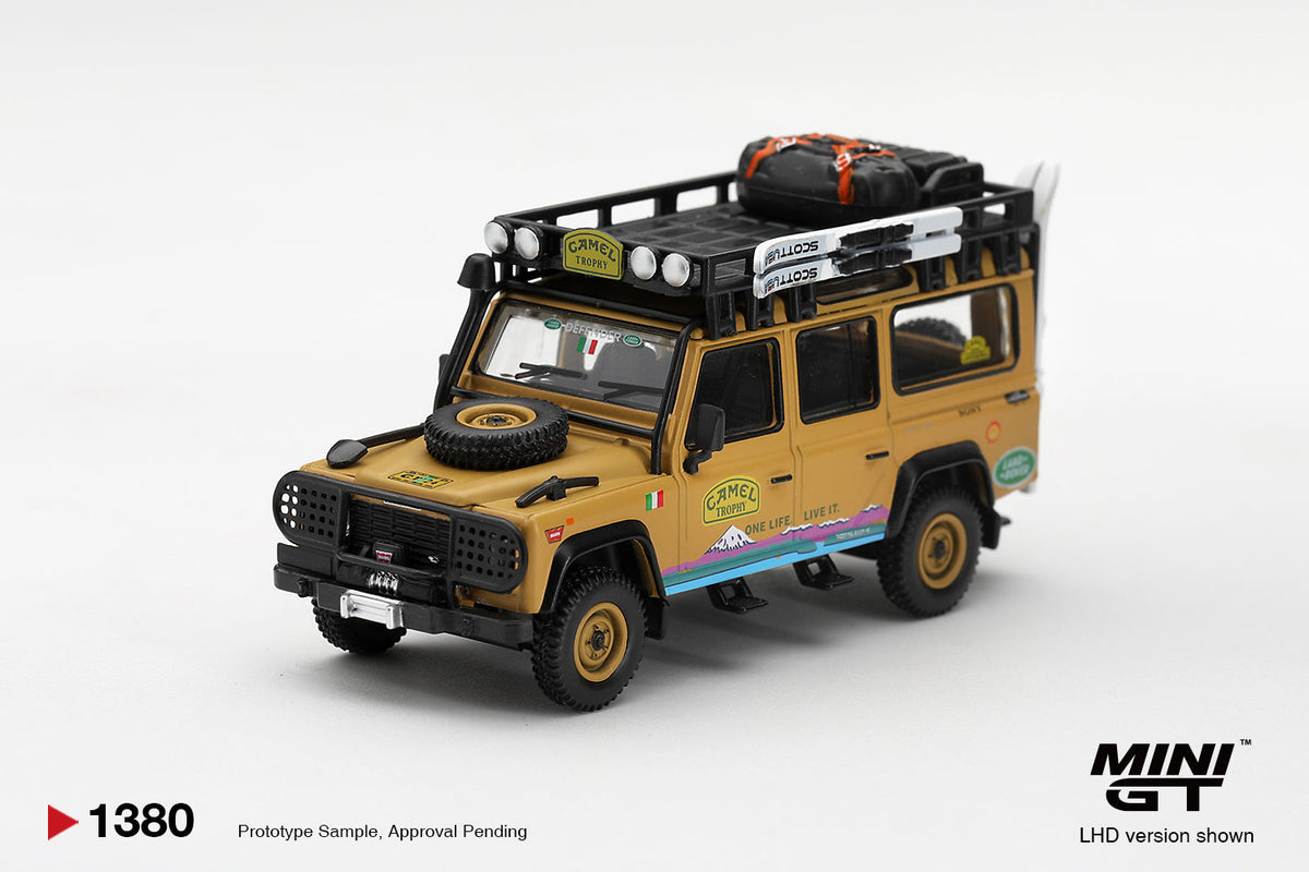 [PRÉCOMMANDE] Mini GT - Land Rover Defender 110 Camel Trophy Team Italy Tierra del Fuego CT024 1998 - Échelle 1/64 MGT01380-L