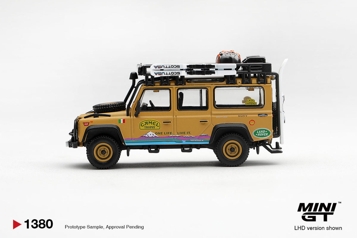 [PRÉCOMMANDE] Mini GT - Land Rover Defender 110 Camel Trophy Team Italy Tierra del Fuego CT024 1998 - Échelle 1/64 MGT01380-L