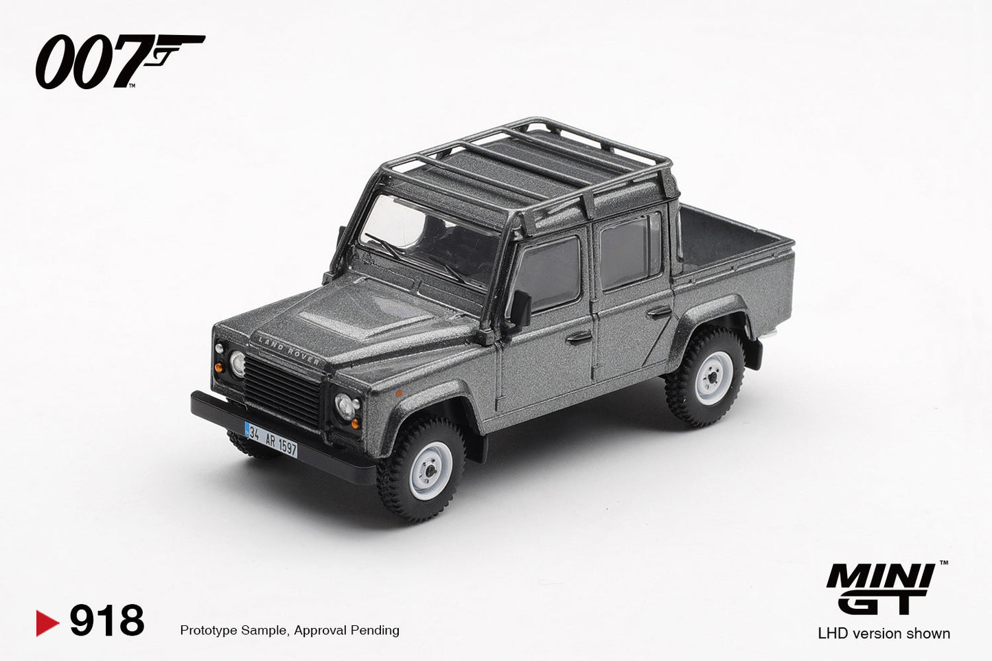 [PRE-ORDER] Mini GT - Land Rover Defender 110 Crew Cab Skyfall James Bond 007 movie 2012 - Scala 1-64 MGT00918-007TC Traditional Chinese Blister