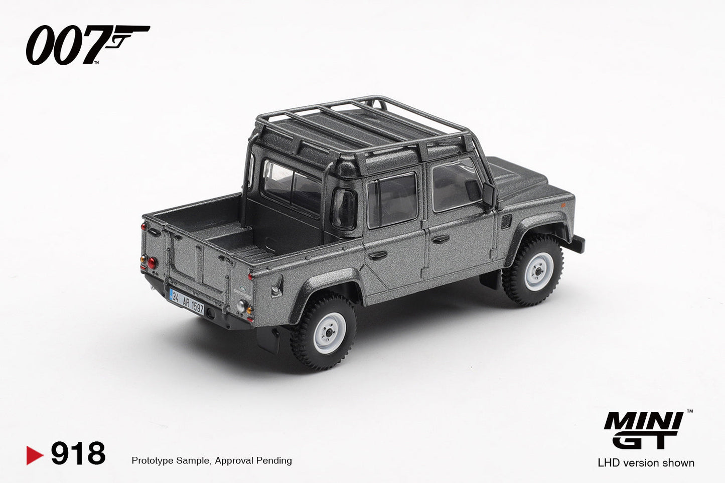 [PRE-ORDER] Mini GT - Land Rover Defender 110 Crew Cab Skyfall James Bond 007 movie 2012 - Scala 1-64 MGT00918-007TC Traditional Chinese Blister