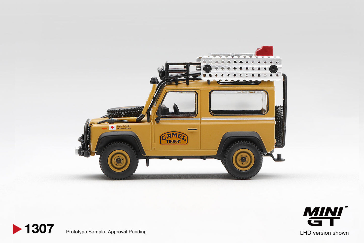 [PRE-ORDER] Mini GT - Land Rover Defender 90 Camel Trophy Borneo Team Japan 1985 – 1/64 Scale MGT01307-L