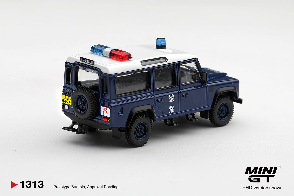 [PRE-ORDER] Mini GT - Land Rover Defender 110 Royal HK Police Tai Po District HK Exclusive - Scala 1/64 MGT01313-BL Blister Packaging