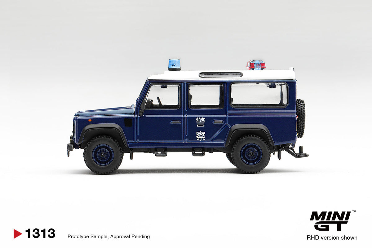 [PRE-ORDER] Mini GT - Land Rover Defender 110 Royal HK Police Tai Po District HK Exclusive - Scala 1/64 MGT01313-BL Blister Packaging