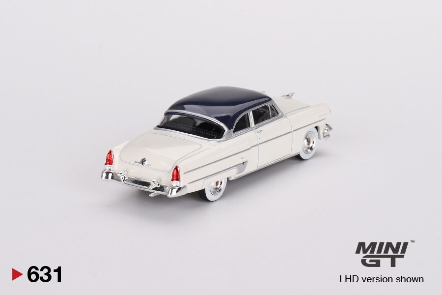 Mini GT - Lincoln Capri 1954 Arctic White / Atlantic Blue MiJo Exclusives - Scala 1/64 MGT00631-MJ