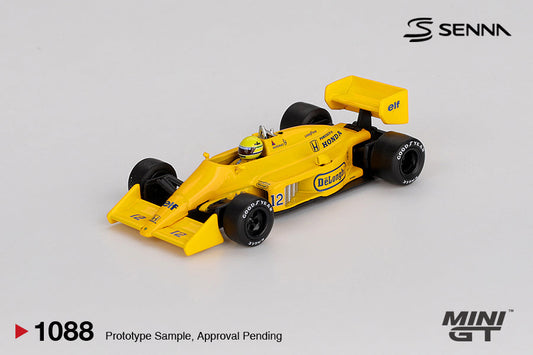 [PRE-ORDER] - Mini GT - Lotus 99T #12 Ayrton Senna 1987 Monaco Grand Prix Winner - Scale 1/64 MGT01088-L