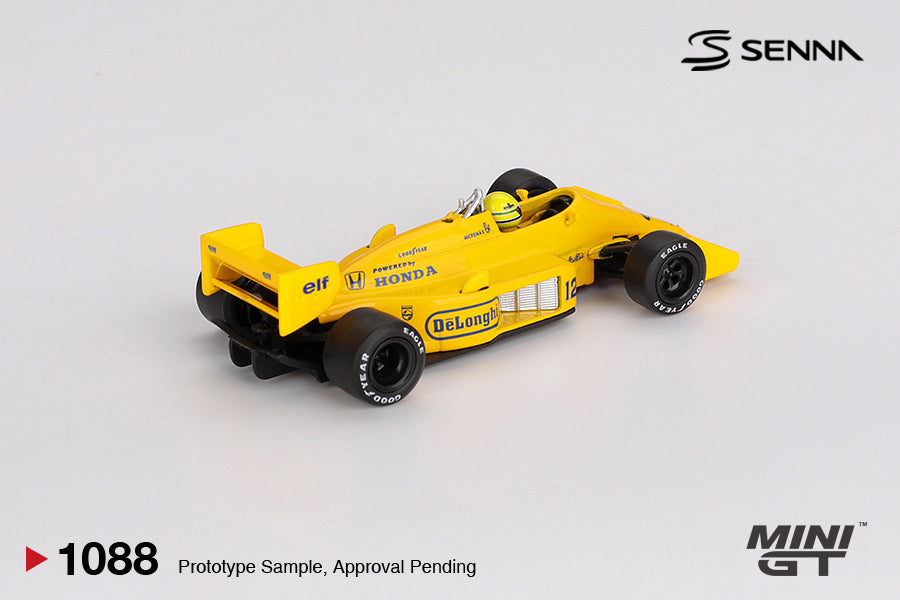 [PRE-ORDER] - Mini GT - Lotus 99T #12 Ayrton Senna 1987 Monaco Grand Prix Winner - Scale 1/64 MGT01088-BL Blister Packaging
