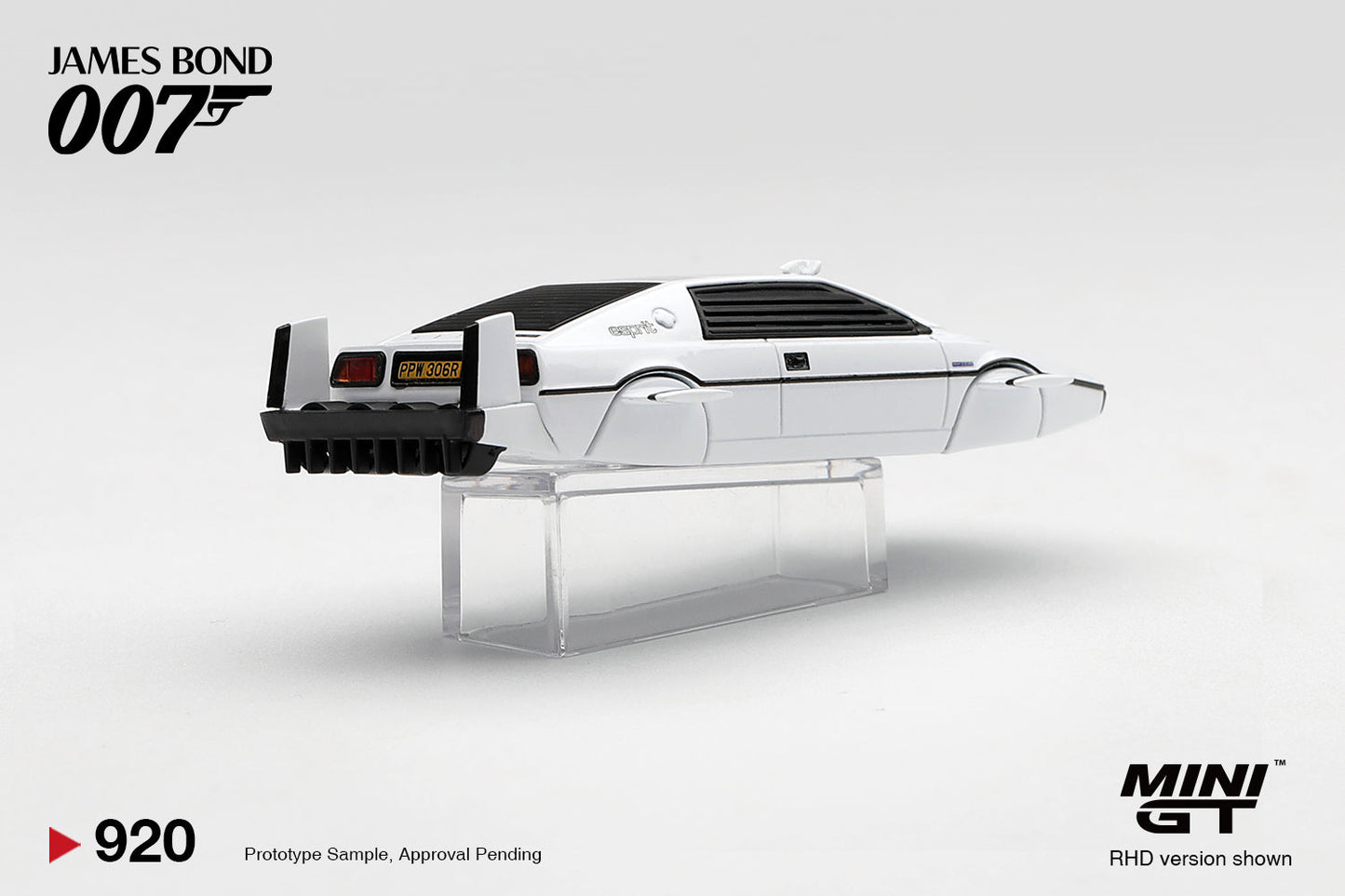 [PRE-ORDER] Mini GT - Lotus Esprit S1 Submarine The Spy Who Loved Me James Bond 007 movie 1977 - Scala 1/64 MGT00920-007H Hungarian Blister
