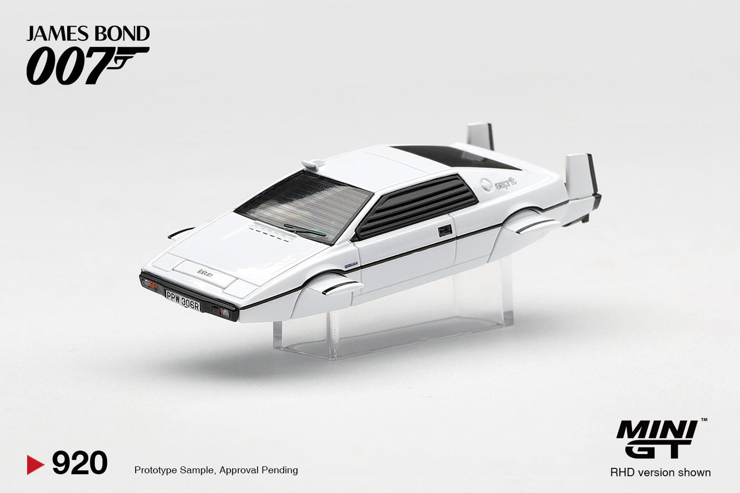 [PRE-ORDER] Mini GT - Lotus Esprit S1 Submarine The Spy Who Loved Me James Bond 007 movie 1977 - Scala 1/64 MGT00920-007J Japanese Blister