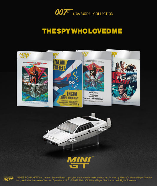 [PRE-ORDER] Mini GT - Lotus Esprit S1 Submarine The Spy Who Loved Me James Bond 007 movie 1977 - Scala 1/64 MGT00920-007E English Blister
