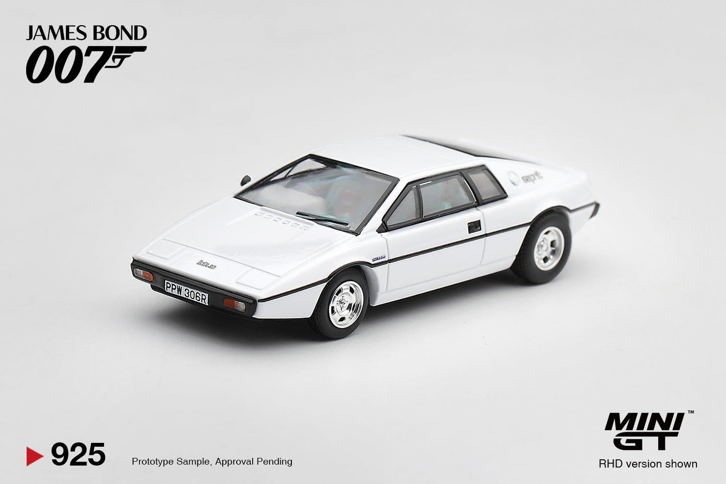 [PRE-ORDER] Mini GT - Lotus Esprit S1 The Spy Who Loved Me James Bond 007 movie 1977 - Scala 1/64 MGT00925-007I Italian Blister
