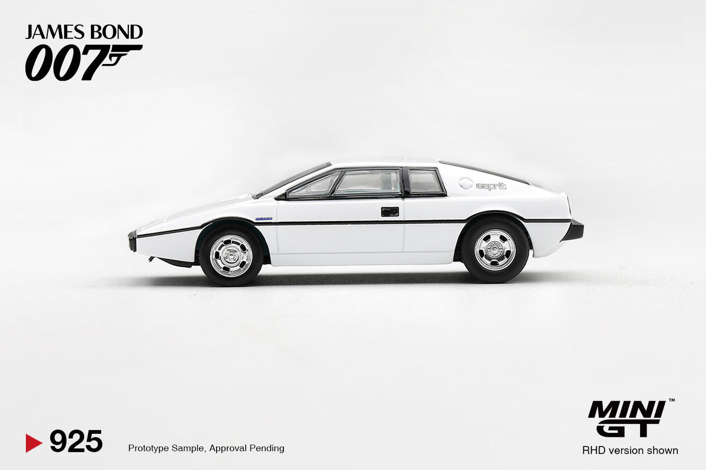 [PRE-ORDER] Mini GT - Lotus Esprit S1 The Spy Who Loved Me James Bond 007 movie 1977 - Scala 1/64 MGT00925-007I Italian Blister