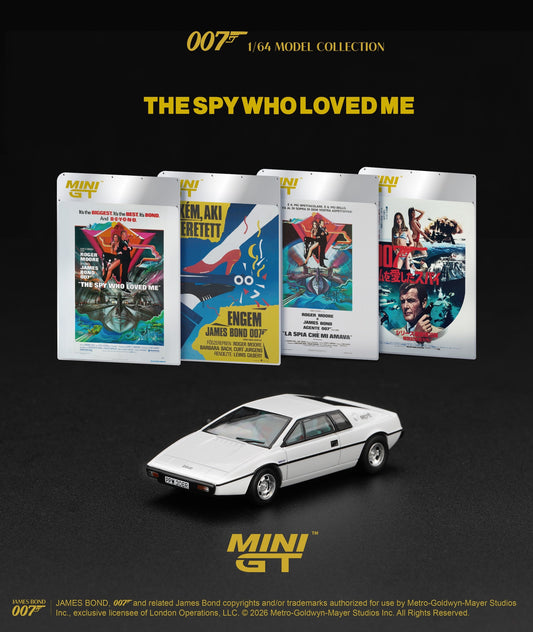 [PRE-ORDER] Mini GT - Lotus Esprit S1 The Spy Who Loved Me James Bond 007 movie 1977 - Scala 1/64 MGT00925-007E English Blister