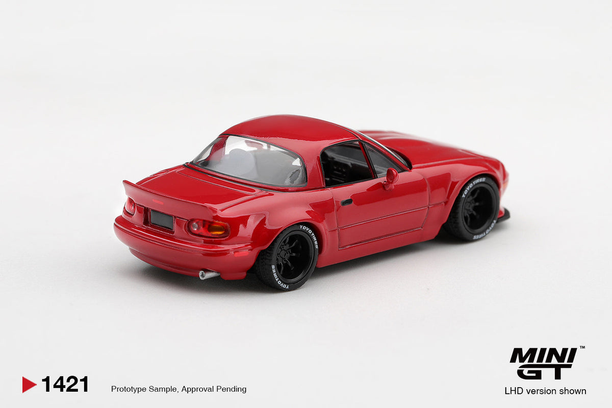 [PRE-ORDER] Mini GT - Mazda MX-5 (NA) Pandem Classic Red 2021 - 1/64 Scale MGT01421-L