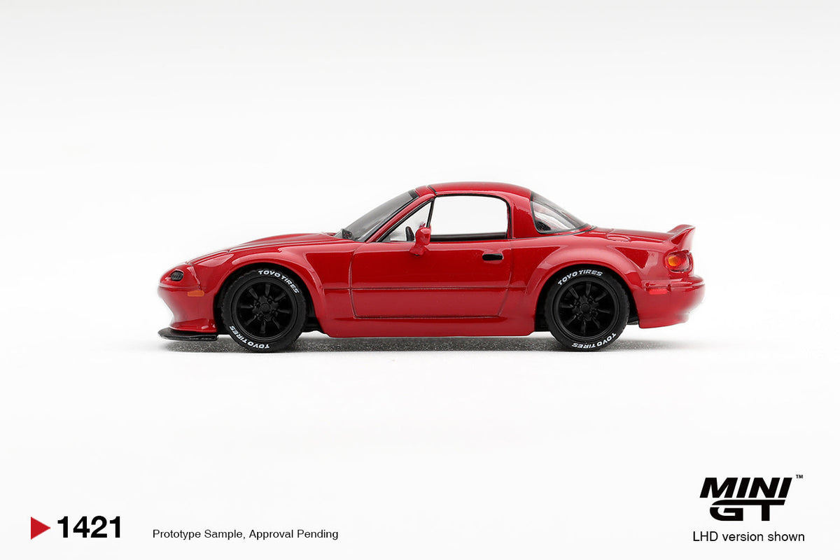 [PRE-ORDER] Mini GT - Mazda MX-5 (NA) Pandem Classic Red 2021 - 1/64 Scale MGT01421-L