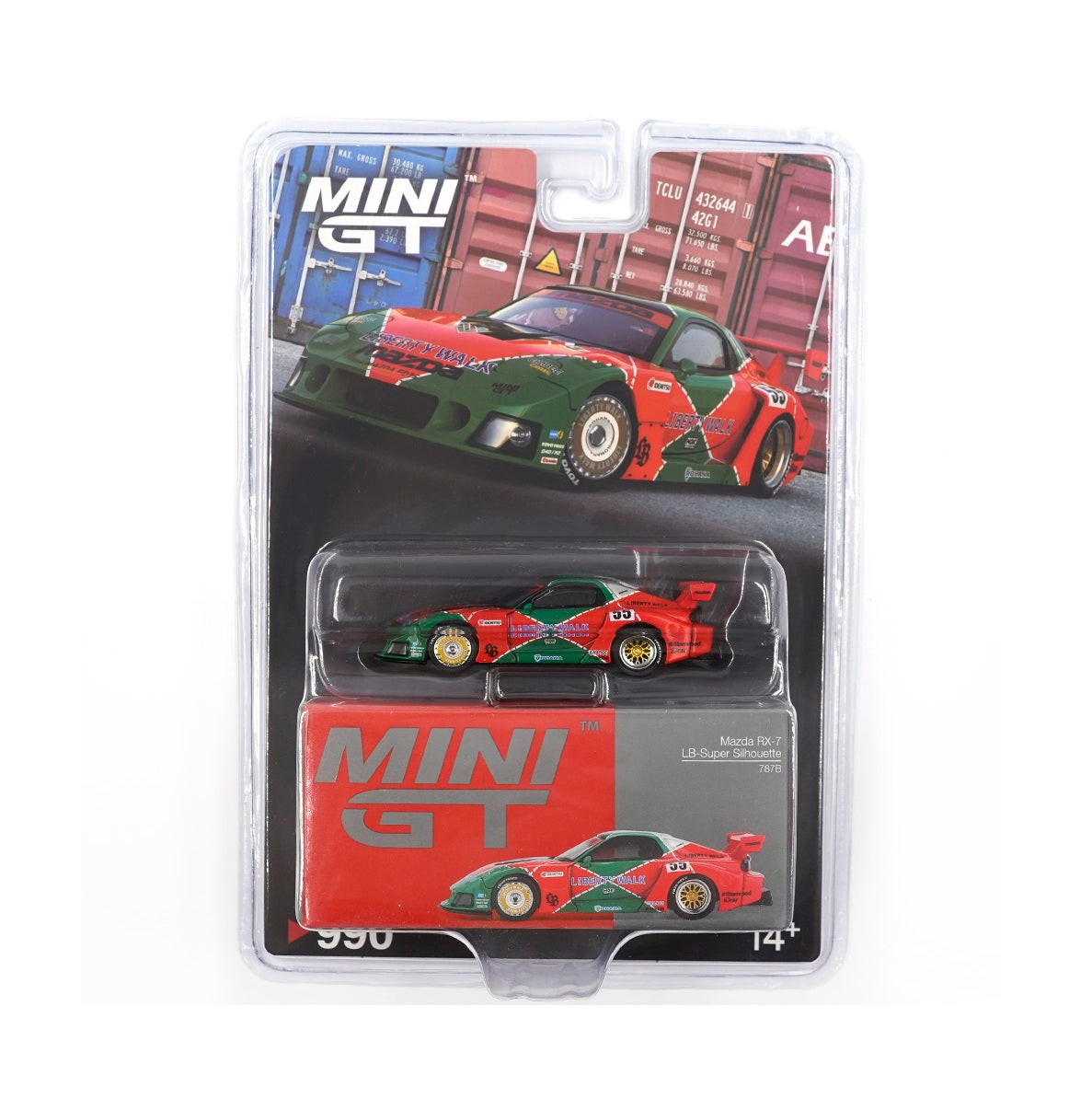 Mini GT - Mazda RX-7 LB-Super Silhouette 787B 2024 - Scale 1/64 MGT00990-BL Blister Packaging