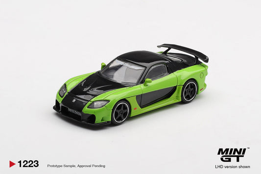 [PRE-ORDER] - Mini GT - Mazda RX-7 VeilSide Fortune7 Green 2012 - Scala 1/64 MGT01223-L