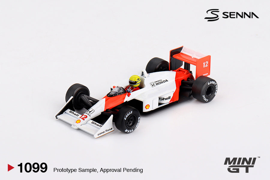 [PRE-ORDER] - Mini GT - McLaren MP4/4 #12 Ayrton Senna 1988 Japanese Grand Prix Winner - Scale 1/64 MGT01099-L