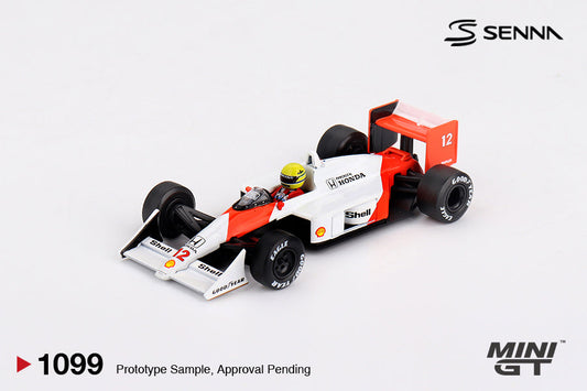 [PRE-ORDER] - Mini GT - McLaren MP4/4 #12 Ayrton Senna 1988 Japanese Grand Prix Winner - Scale 1/64 MGT01099-L