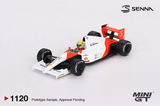 [PRE-ORDER] - Mini GT - McLaren MP4/6 #1 Ayrton Senna 1991 Japanese Grand Prix 2nd Place - Scale 1/64 MGT01120-L