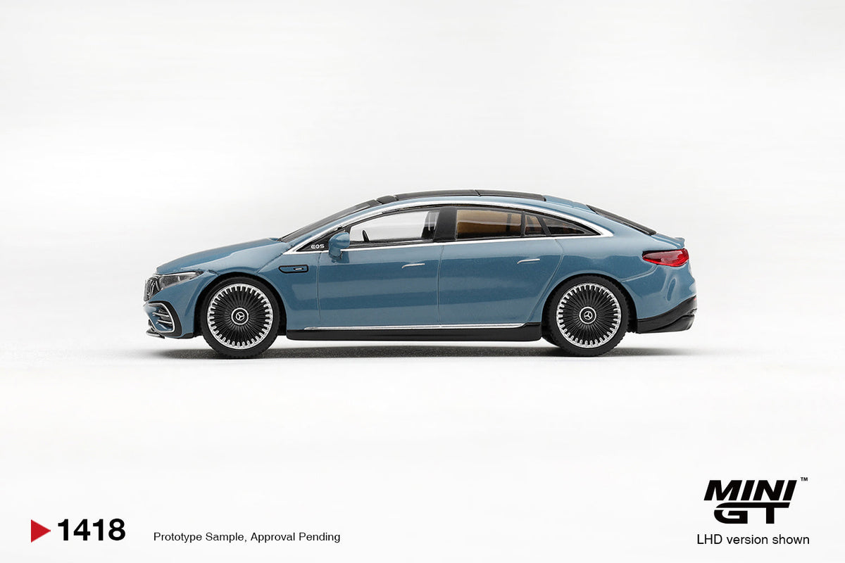 [PRE-ORDER] Mini GT - Mercedes - AMG EQS 53 Nautic Blue Metallic 2021 - 1/64 Scale MGT01418-L
