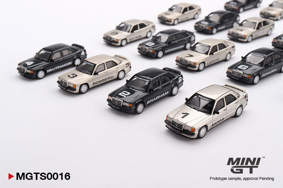 [PRE-ORDER] Mini GT - Mercedes-Benz 190E EVO1 Nürburgring Race of Champions Set Limited Edition 1984 - Scala 1/64 MGTS0016