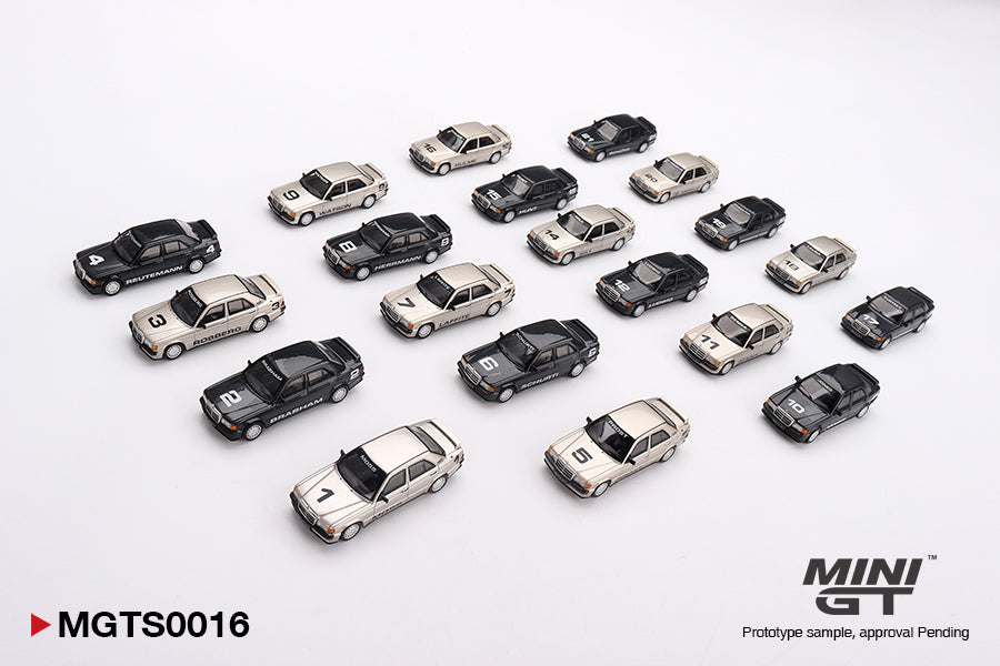 [PRE-ORDER] Mini GT - Mercedes-Benz 190E EVO1 Nürburgring Race of Champions Set Limited Edition 1984 - Scala 1/64 MGTS0016
