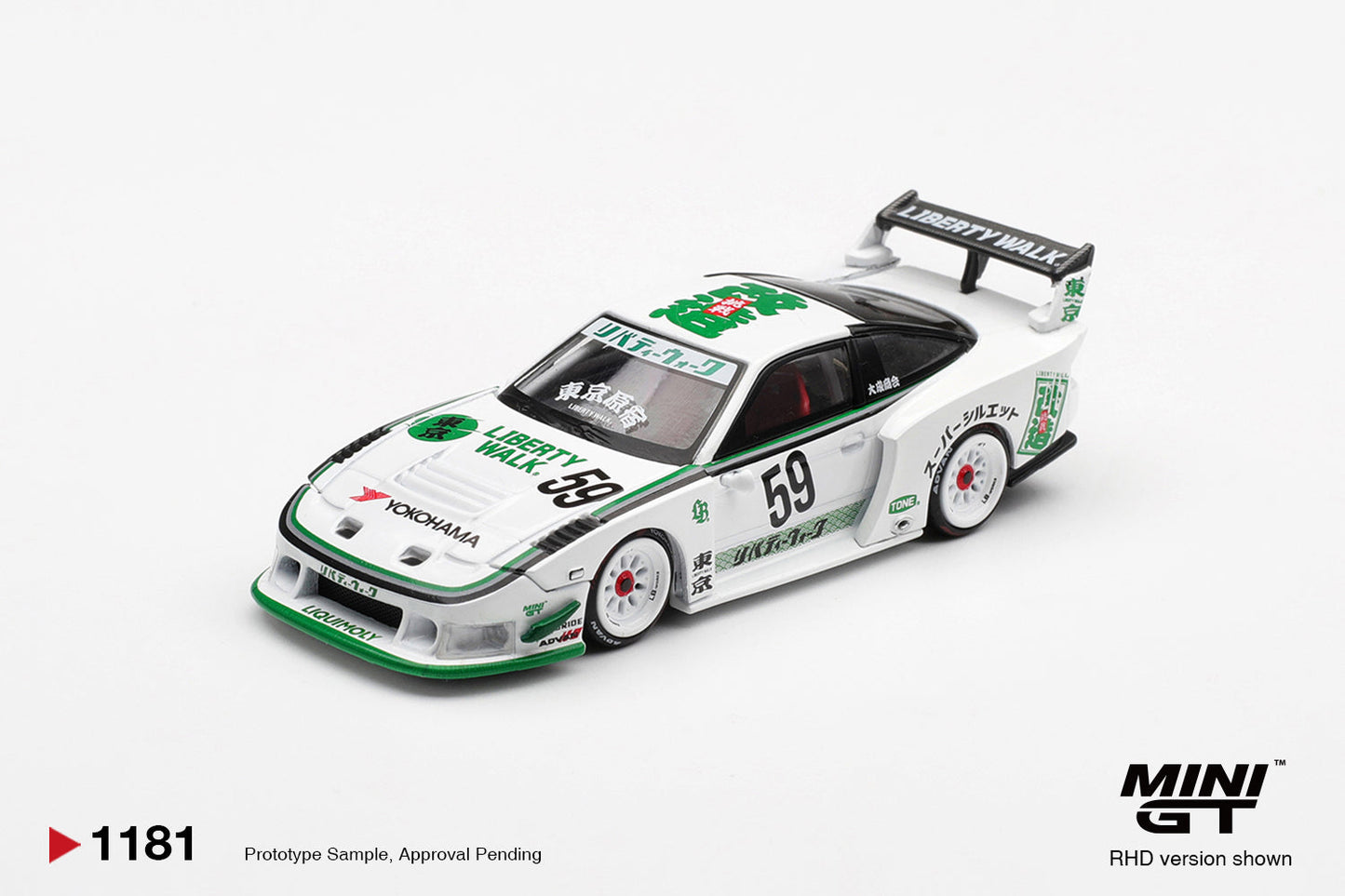[PRÉCOMMANDE] - Mini GT - Nissan 180SX LB-Super Silhouette Blanche 2026 - Échelle 1/64 MGT01181-R