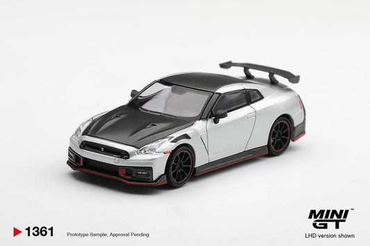 Mini GT - Nissan GT-R R35 NISMO 2024 Argent Métallisé - Échelle 1/64 MGT01361-L