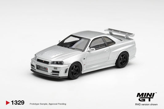 [PRE-ORDER] Mini GT - Nissan NISMO R34GT-R Z-tune Z-Tune Silver 1999 - Scala 1/64 MGT01329-R