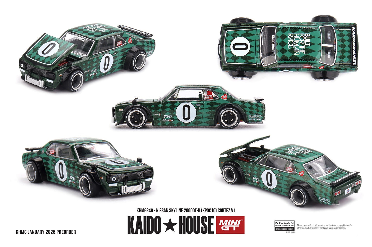 [PRE-ORDER] - Mini GT - Nissan Skyline GT-R (KPGC10) Cortez V1 1969 - Kaido House - Scala 1/64 KHMG249