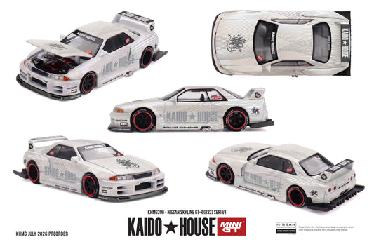 [PRE-ORDER] Mini GT - Nissan Skyline GT-R (R32) SERI V1 1989 - Kaido House - Scala 1/64 KHMG306