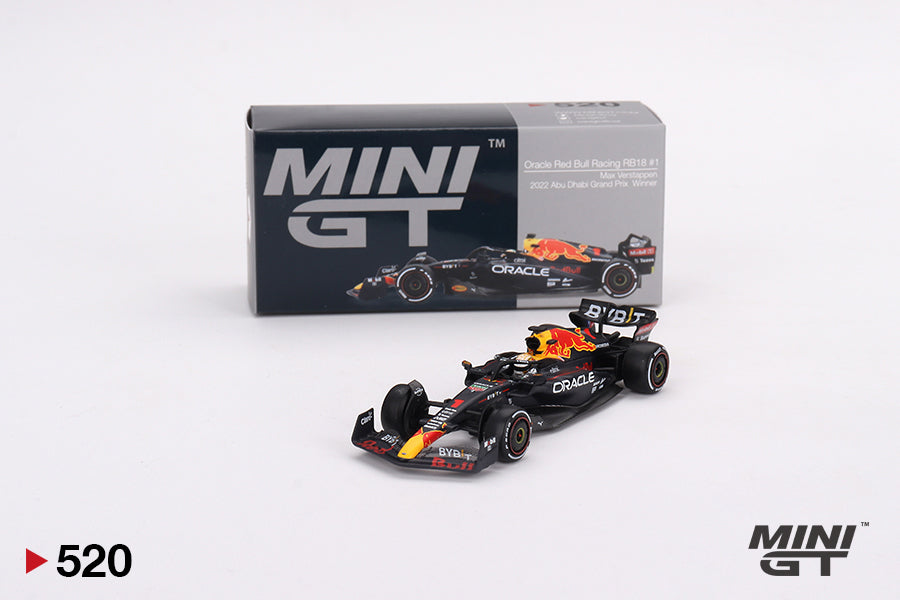 Mini GT - Oracle Red Bull Racing RB18 #1 Max Verstappen - Scala 1/64 MGT00520