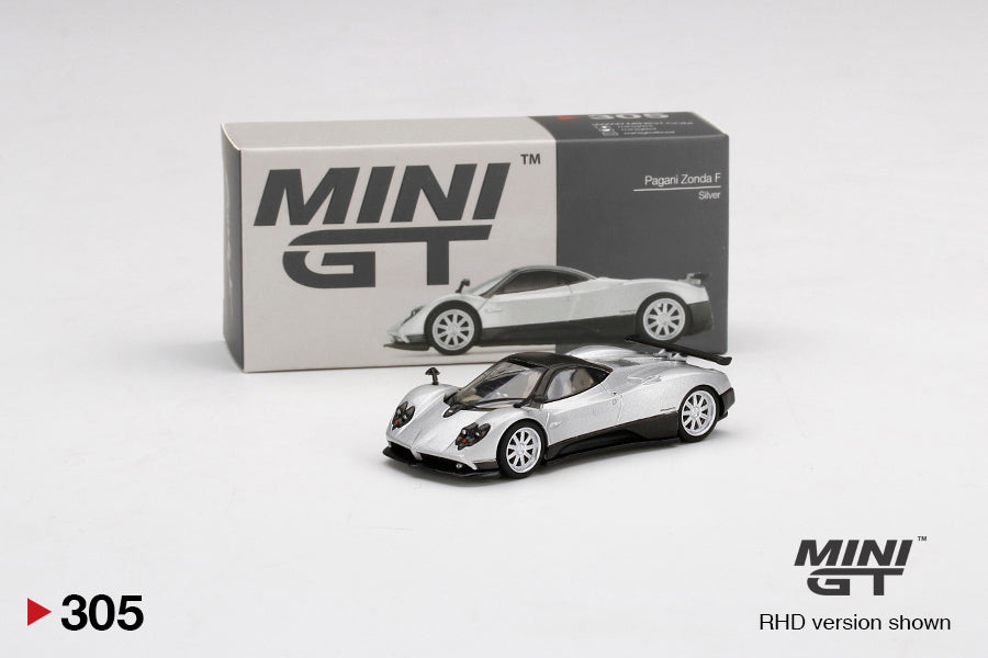 Mini GT - Pagani Zonda F Silver - Scala 1/64 MGT00305-L