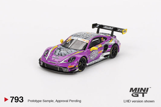 Mini GT - Porsche 911 GT3 R #27 HubAuto Racing 2023 FIA GT World Cup 70th Macau Grand Prix - Scala 1/64 MGT00793-L