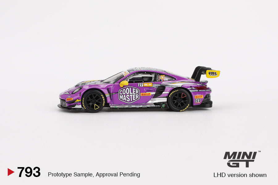Mini GT - Porsche 911 GT3 R #27 HubAuto Racing 2023 FIA GT World Cup 70th Macau Grand Prix - Scale 1/64 MGT00793-L