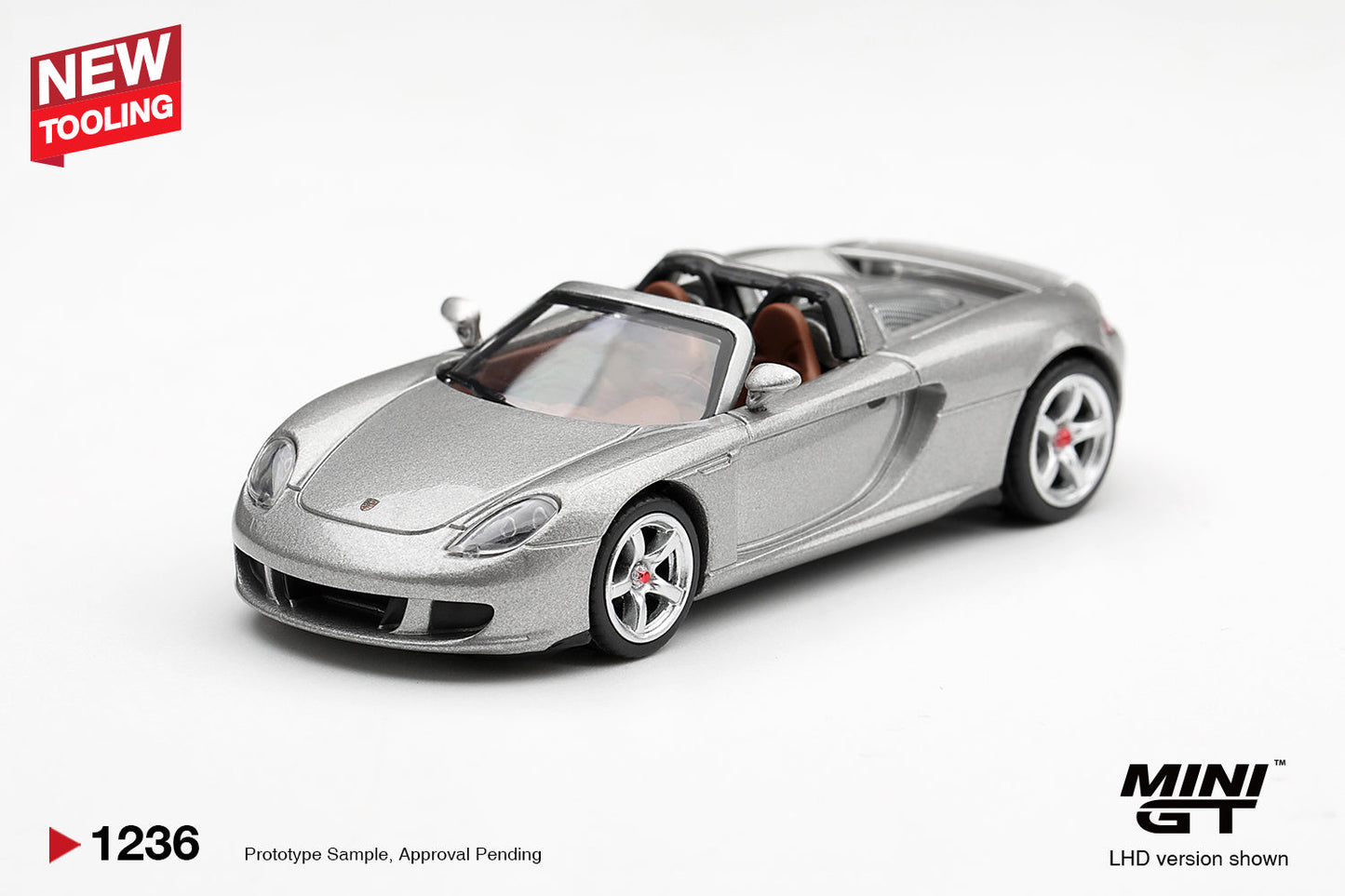 [PRE-ORDER] Mini GT - Porsche Carrera GT Silver 2006 - 1/64 Scale MGT01236-L