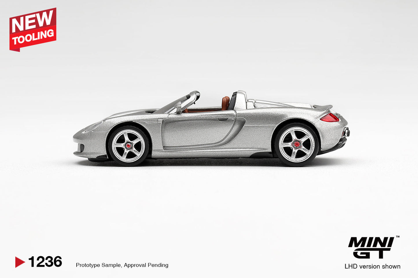 [PRE-ORDER] Mini GT - Porsche Carrera GT Silver 2006 - 1/64 Scale MGT01236-L