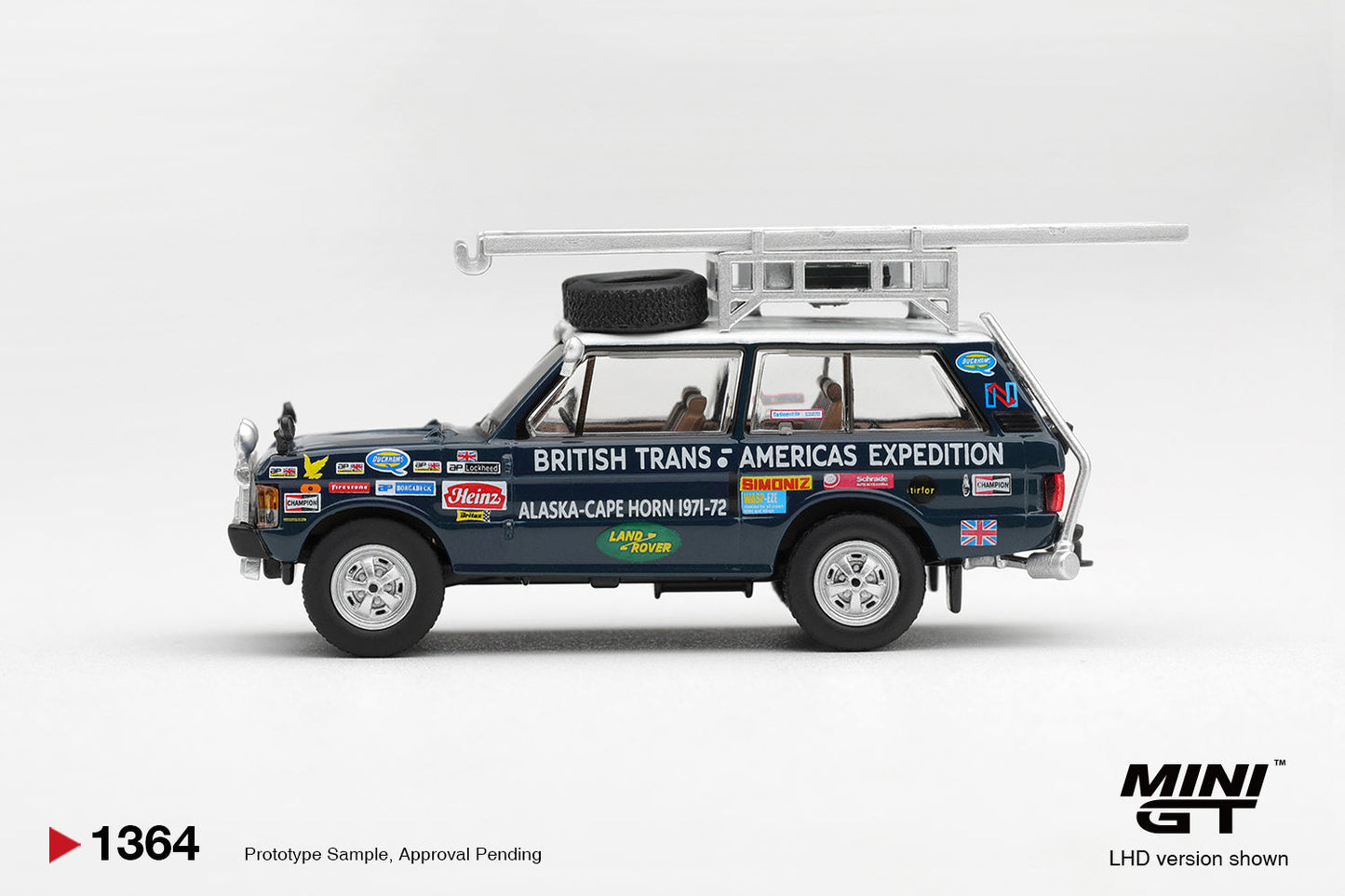 [PRE-ORDER] Mini GT - Range Rover 1971 British Trans-Americas Expedition 1971 - Scala 1/64 MGT01364-L