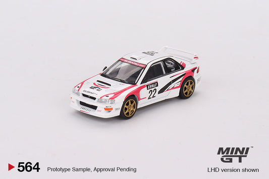Mini GT - SUBARU Impreza WRC98 1999 Rally Tour de Corse #22 - Scala 1/64 MGT00564-L
