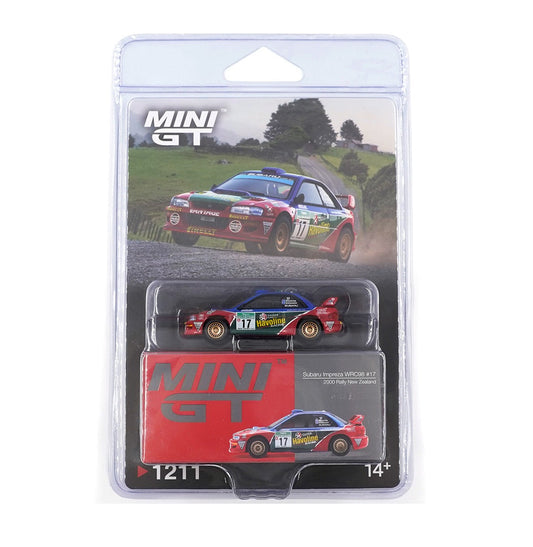 [PRE-ORDER] Mini GT - Subaru Impreza WRC98 #17 Rally New Zealand 2000 - Scala 1/64 MGT01211-BL Blister Packaging