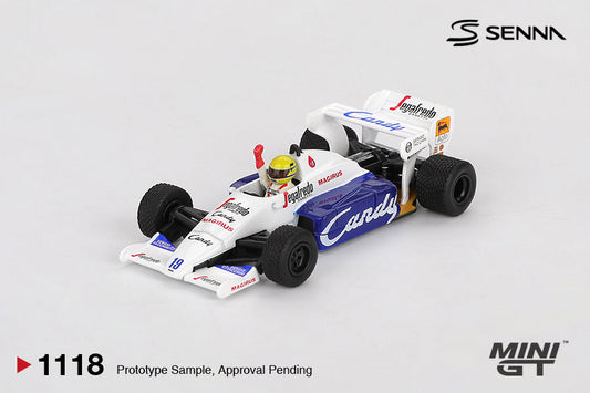 [PRE-ORDER] - Mini GT - Toleman TG184 #19 Ayrton Senna 1984 Monaco Grand Prix 2nd Place - Scale 1/64 MGT01118-L