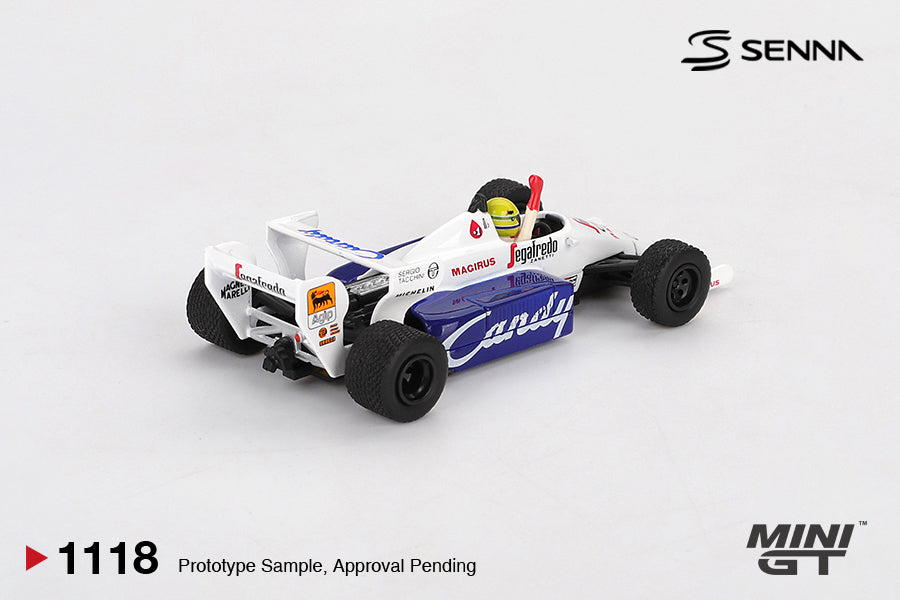 [PRE-ORDER] - Mini GT - Toleman TG184 #19 Ayrton Senna 1984 Monaco Grand Prix 2nd Place - Scale 1/64 MGT01118-L