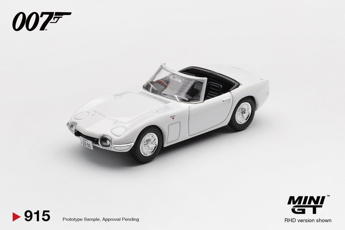 [PRÉCOMMANDE] - Mini GT - Toyota 2000GT On ne vit que deux fois 007 James Bond 1967 - Échelle 1/64 MGT00915-007E Emballage en anglais